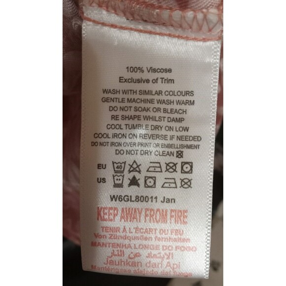 Pumpkin Patch Girls Dusty Rose Pink Printed Shirt Dress Size 9 NEW W/Tags Cute! - Picture 10 of 10